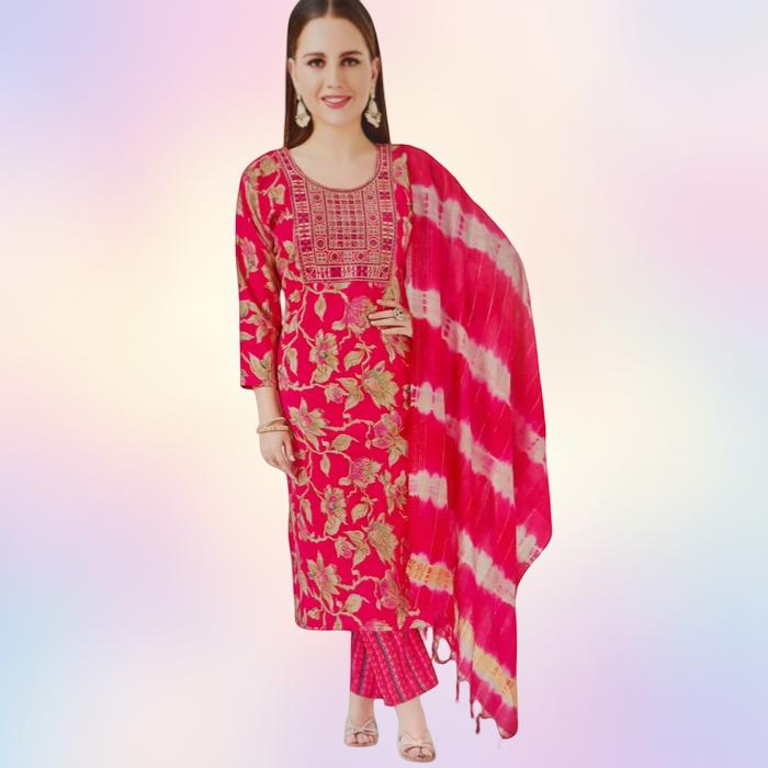 Fancy Dress Material – Pink