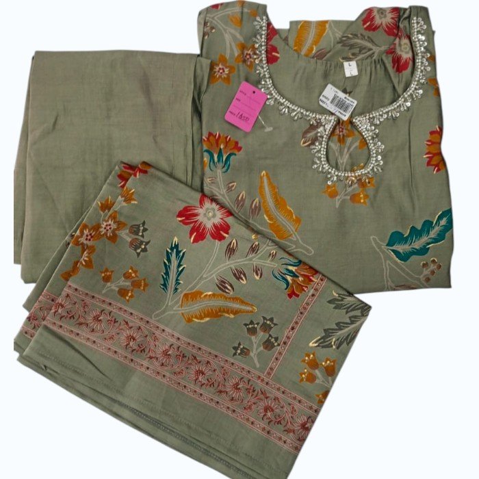 Muslin Silk Salwar – Ash