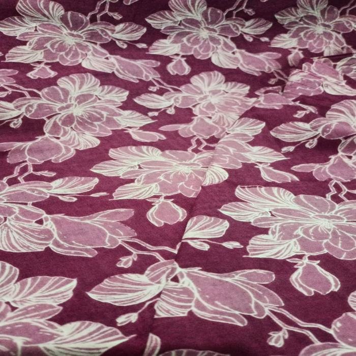 Cotton Running Material – Maroon