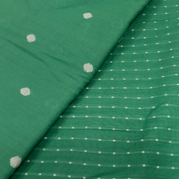 Jamthani Cotton Material - Green